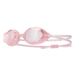 TYR Blackops Racing Swim Goggles Pink With Transparent Lenses Pink Women