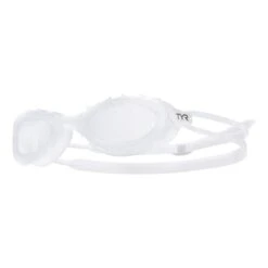 TYR Nest Pro Nano Swimming Goggles White With White Lenses