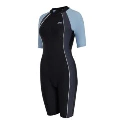 Zoggs Logo Wetsuit Shorts Black Blue