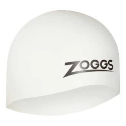 Zoggs Easy-Fit Swimming Cap White Black
